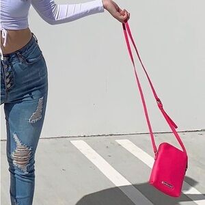 Madden girl hot pink crossbody mini purse
